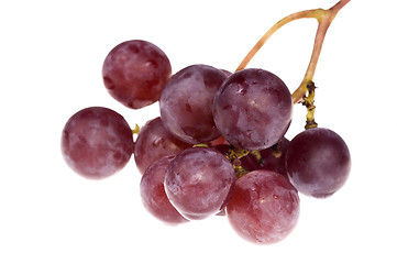 Image showing bunch of delicious grapes isolated on white