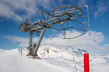 Image showing Ski lift