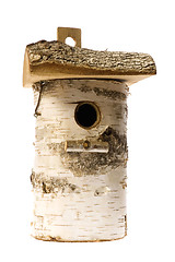 Image showing isolated birdhouse nestles