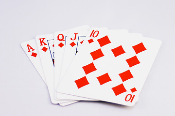 Image showing Royal Flush Diamonds