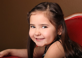 Image showing Pretty Young Female Child Smiling