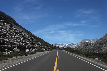 Image showing Driving in the Eastern Sierra Mountains