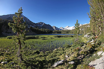 Image showing Eastern Sierras at Heart Lake