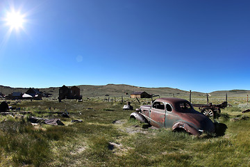 Image showing Vintage Rusted Car in Bodie California