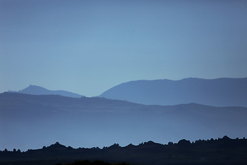 Image showing Ghostly Mountain Silhouettes