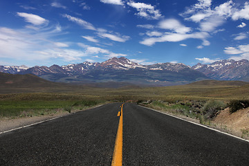 Image showing Rural Road in the Eastern Sierras