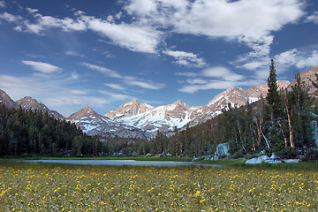 Image showing Snow on the Eastern Sierra Mountains