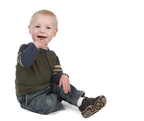 Image showing Bright Happy Young Toddler Smiling