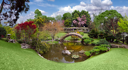 Image showing Beautiful botanical garden at the Huntington Library in Californ