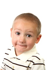 Image showing Silly Young Kid With Wide Open Eyes