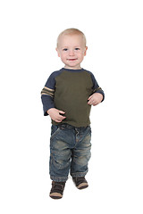 Image showing Young Toddler Boy Standing