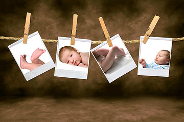 Image showing Color Photographs of a Baby Boy
