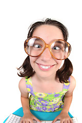 Image showing Funny Child Crossing Her Eyes