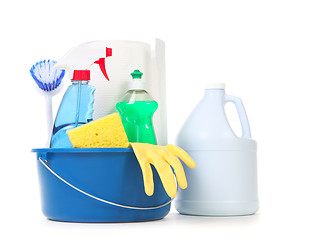 Image showing Cleaning Products for Daily Use in the Home