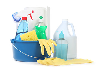 Image showing Many Useful Household Daily Cleaning Products