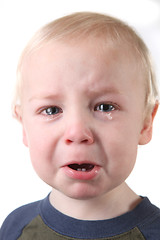 Image showing Crying Little Baby Boy