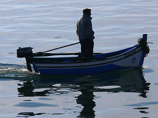 Image showing Man and Boat