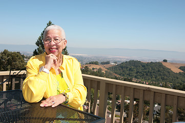 Image showing Elderly African American Black Woman