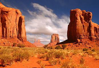 Image showing Framed Landscape Image of Monument Valley