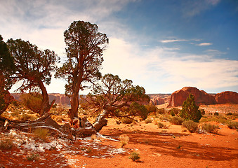 Image showing High Dynamic Image of Monument Valley