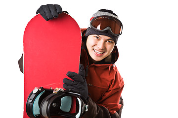 Image showing Snowboarder