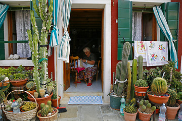 Image showing Making lance Burano Venice