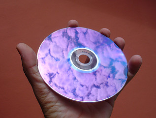 Image showing DVD in the sky