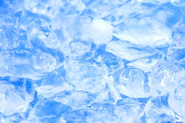 Image showing salt, ice and blue water