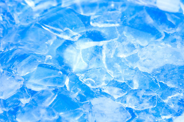 Image showing salt, ice and blue water