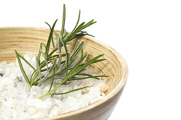 Image showing rosemary bath. aromatherapy