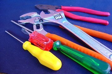 Image showing Colored tools