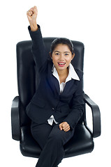 Image showing successful asian business woman