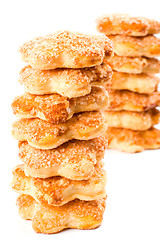 Image showing two stacks of cookies