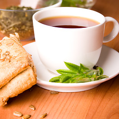 Image showing cup of black tea