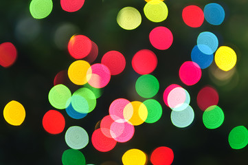 Image showing Blurred Christmas lights