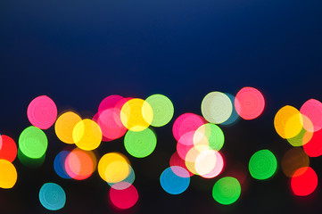 Image showing Blurred Christmas lights