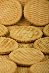 Image showing Scattering of sweet milk cookies