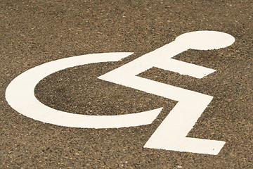 Image showing Disabled parking