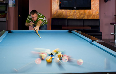 Image showing pool break