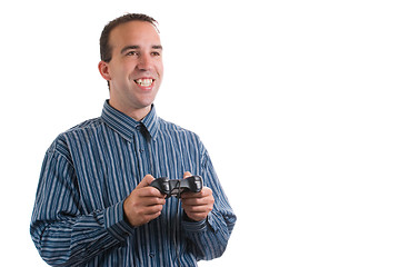 Image showing Man Playing Video Games