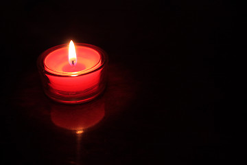 Image showing Red candle