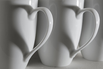 Image showing Coffee Cup Hearts