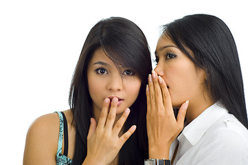 Image showing girlfriends gossip