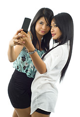 Image showing women taking a picture of themselves