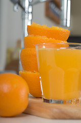 Image showing Fresh orange juice