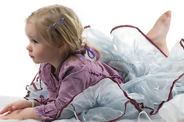 Image showing A little girl in studio