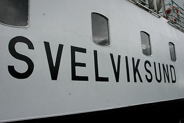 Image showing Svelvik ferry