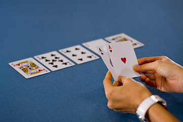 Image showing 2 aces in hand