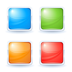 Image showing Four shiny buttons