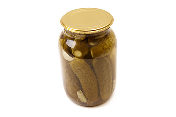 Image showing Jars of pickles